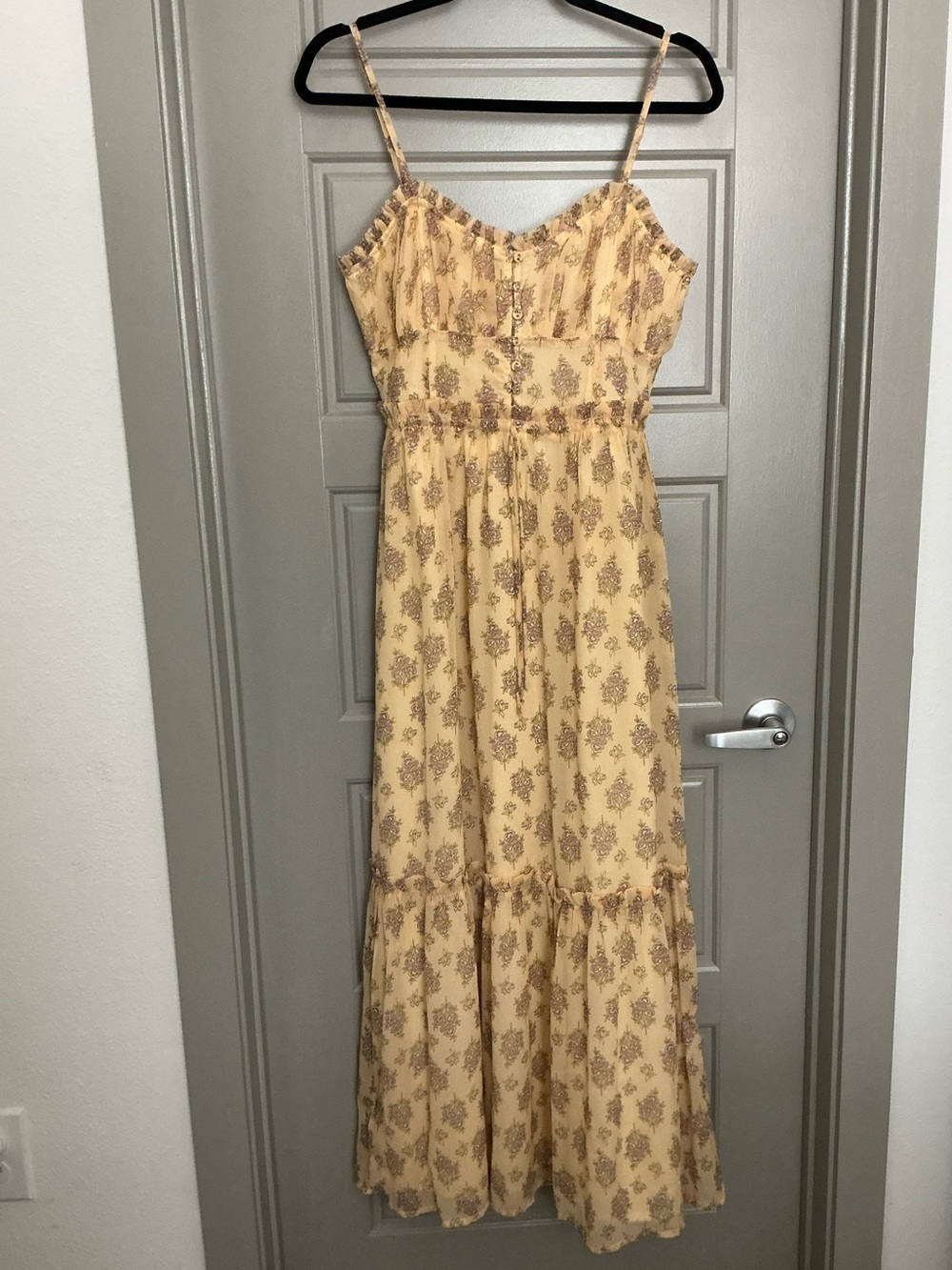 NWT Floral Midi Dress Size L – Romantic Cottagecore Style 🌸